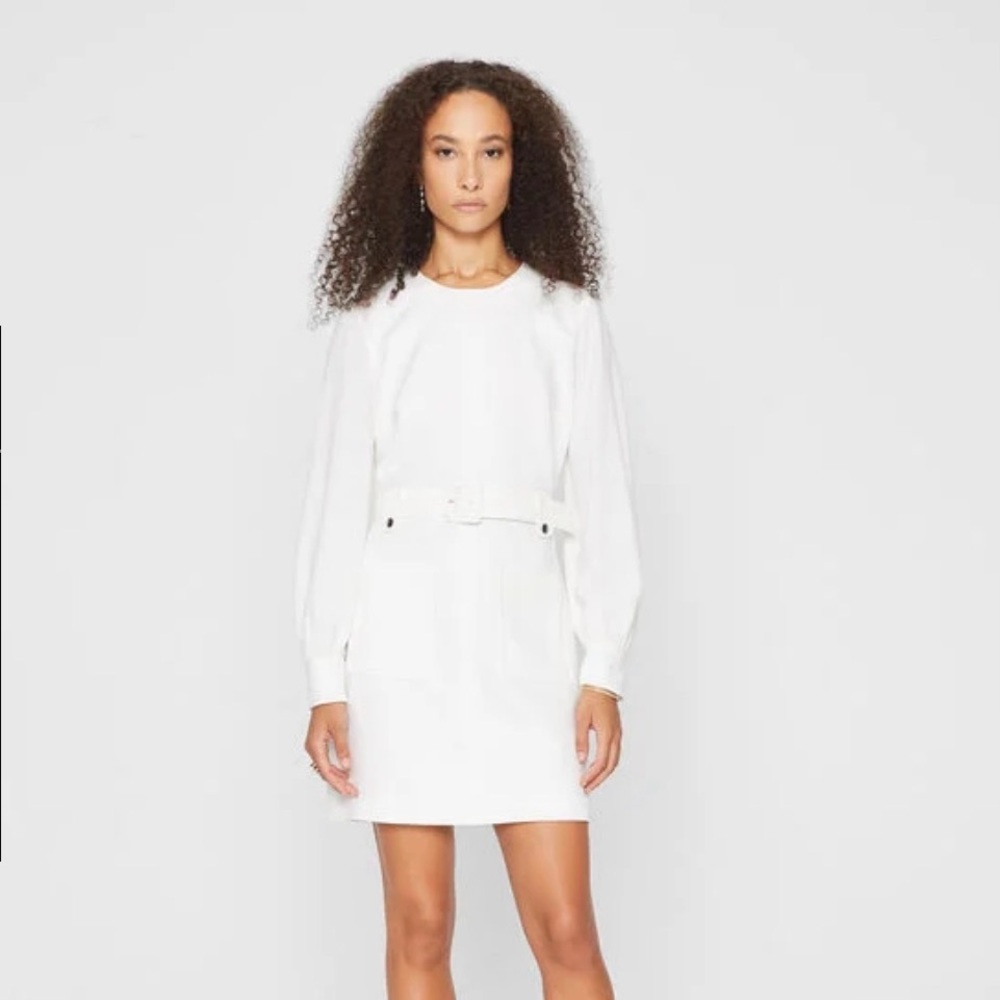Club Monaco Long Sleeve Belted Dress